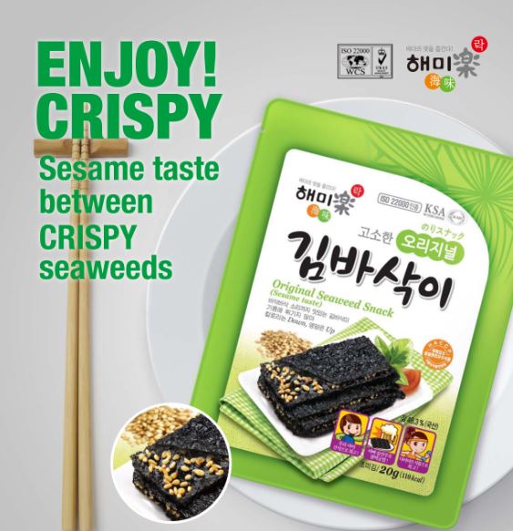 Original Seaweed Snack  Made in Korea
